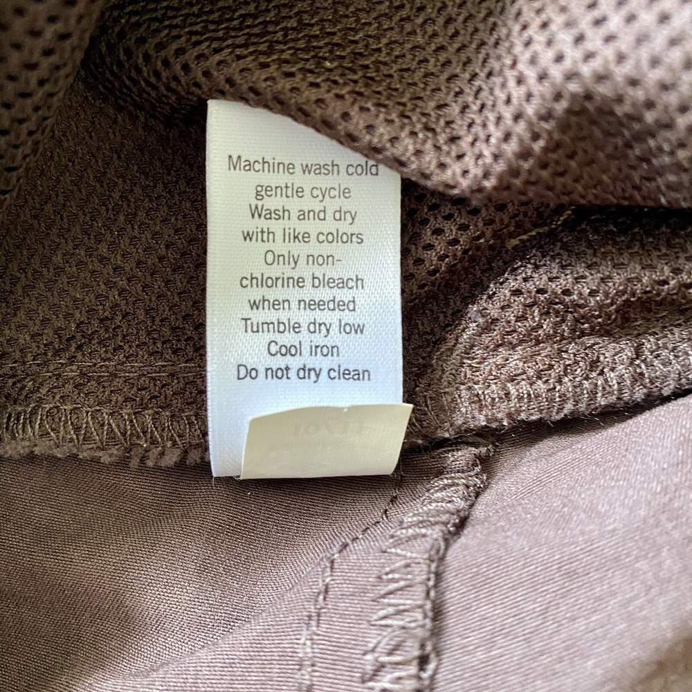 Athleta Commuter Capri Brown Hiking Travel Outdoor Nylon Pants Sz 2 - Picture 7 of 9